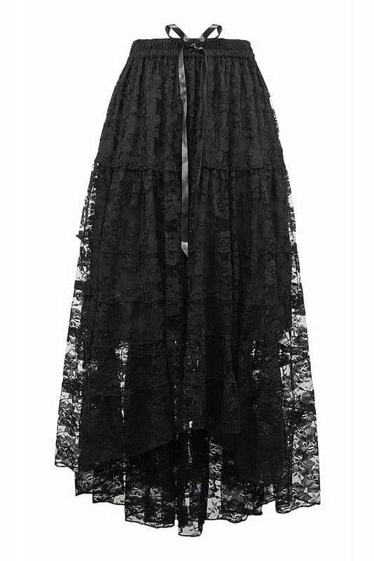 Black Lace Skirt.