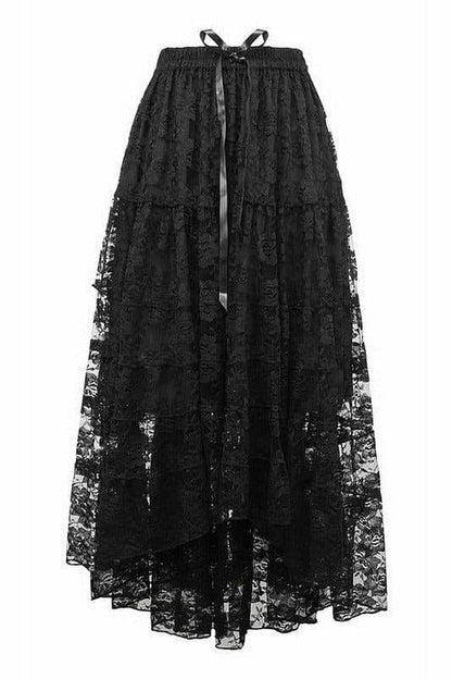 Black Lace Skirt.