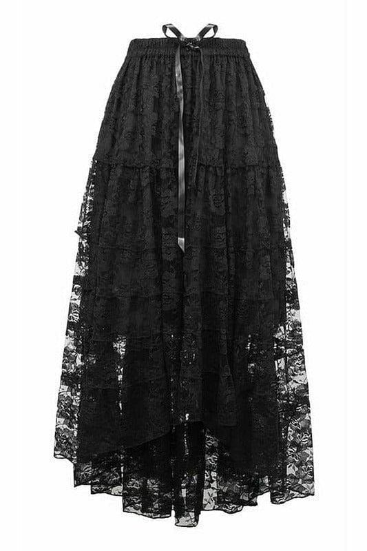 Black Lace Skirt.