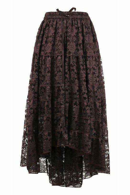 Brown Lace Skirt.