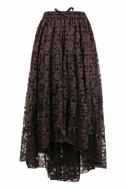 Brown Lace Skirt.