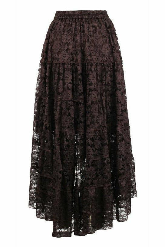 Brown Lace Skirt-Daisy Corsets