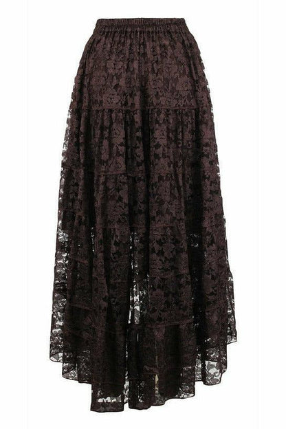 Brown Lace Skirt.