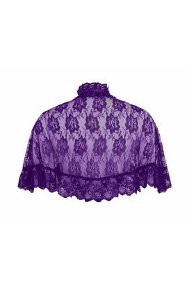 Purple Lace Cape-Daisy Corsets