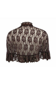Brown Lace Cape.