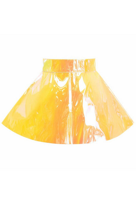 Yellow/Pink Holo Skater Skirt.