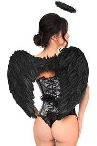 Lavish 3 PC Gothic Dark Angel Corset Costume-Daisy Corsets