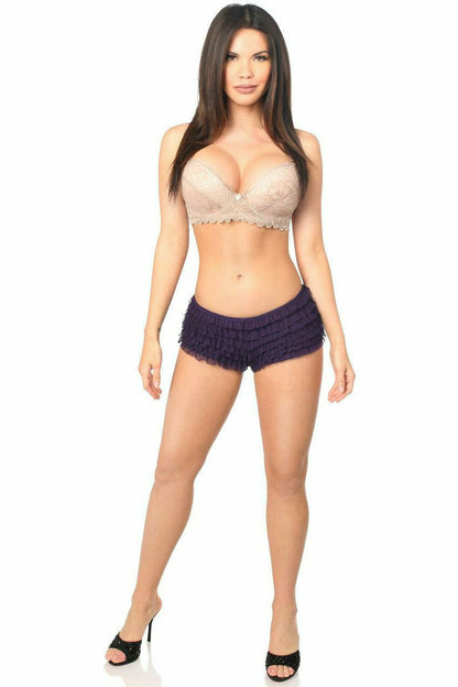 Plum Ruffle Panty w/Bow.