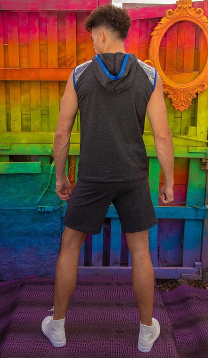 J. Valentine Unisex Sleeveless Hoodie - Festival Wear.