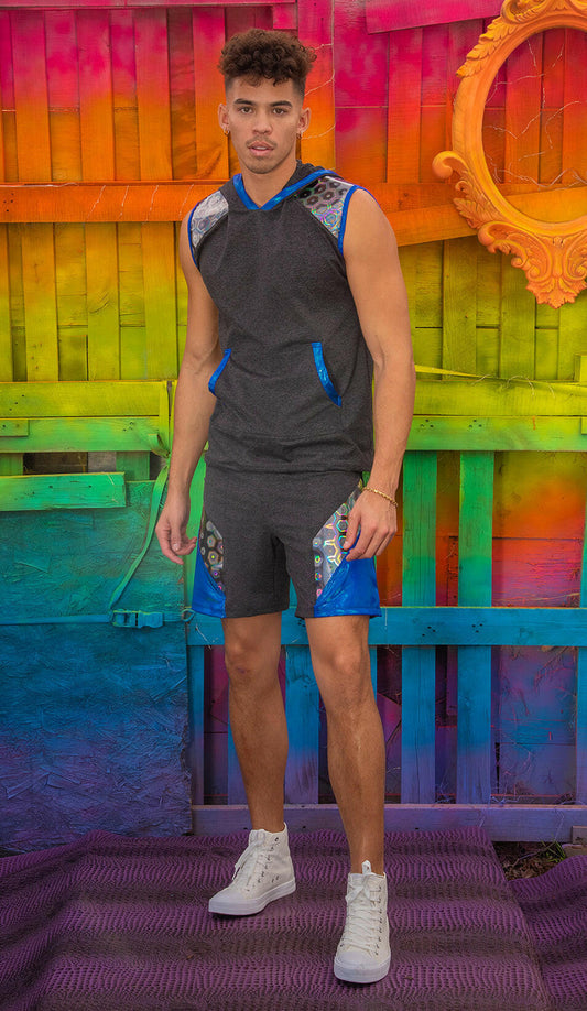 J. Valentine Unisex Sleeveless Hoodie - Festival Wear.