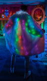Rainbow Stripe Light-Up Coat - Festival Wear-J. Valentine