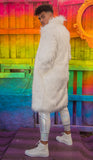 Rainbow Stripe Light-Up Coat - Festival Wear-J. Valentine