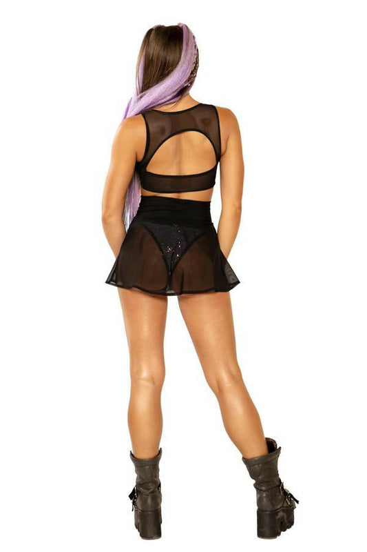 J. Valentine Mesh Harness Top - Festival Wear.