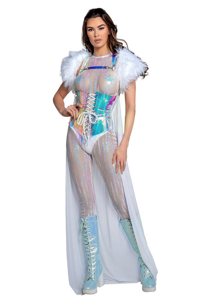 J. Valentine Sequin Net Catsuit - Festival Wear.