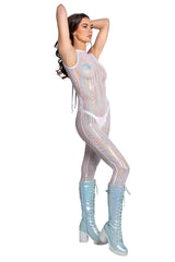 Sequin Net Catsuit - Festival Wear-J. Valentine