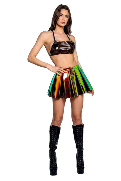 J. Valentine Vinyl Trapezoid Top - Festival Wear.
