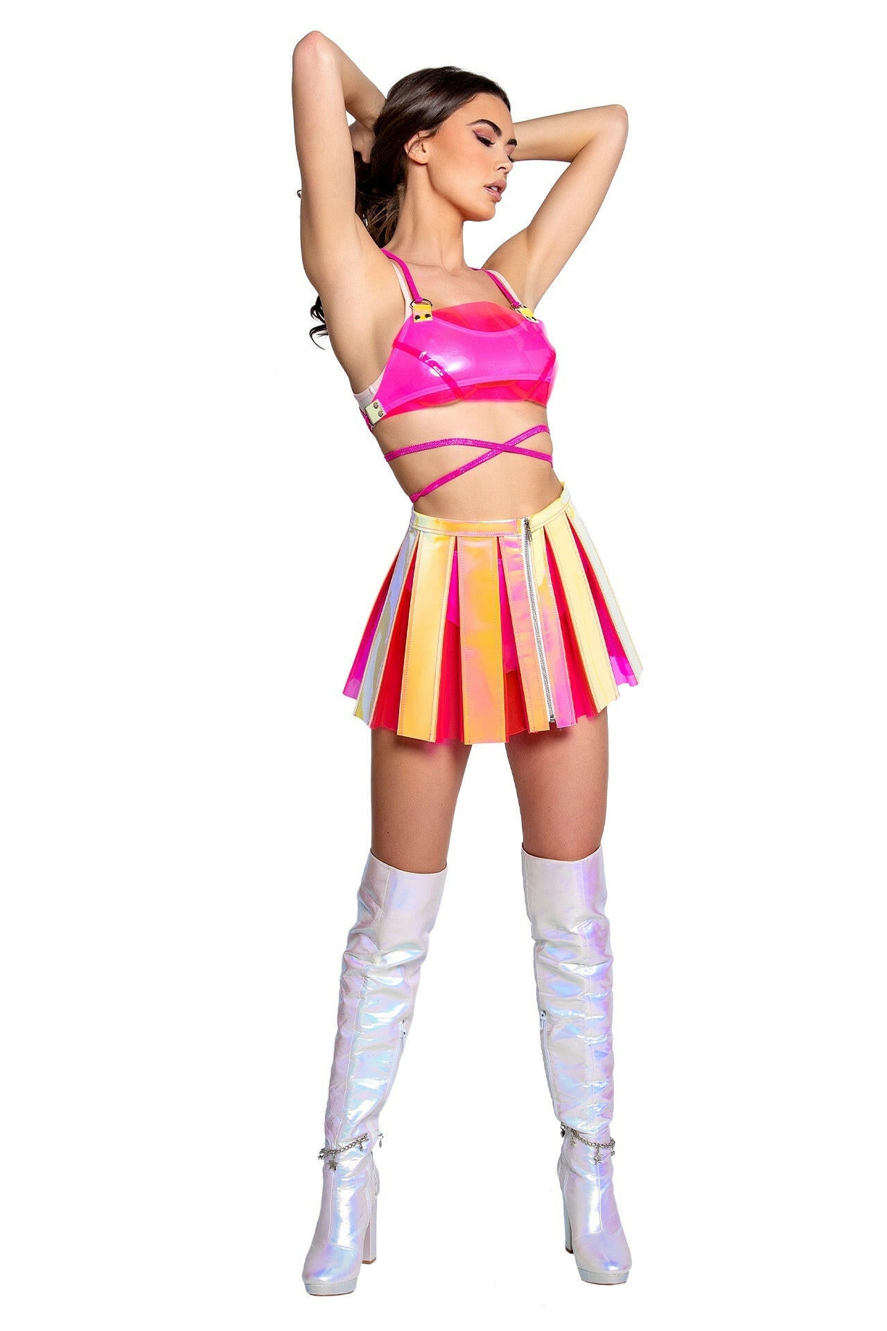 J. Valentine Vinyl Trapezoid Top - Festival Wear.