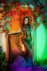 Holographic Dot Mesh Catsuit - Festival Wear-J. Valentine