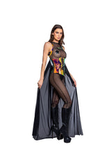 Holographic Dot Mesh Catsuit - Festival Wear-J. Valentine