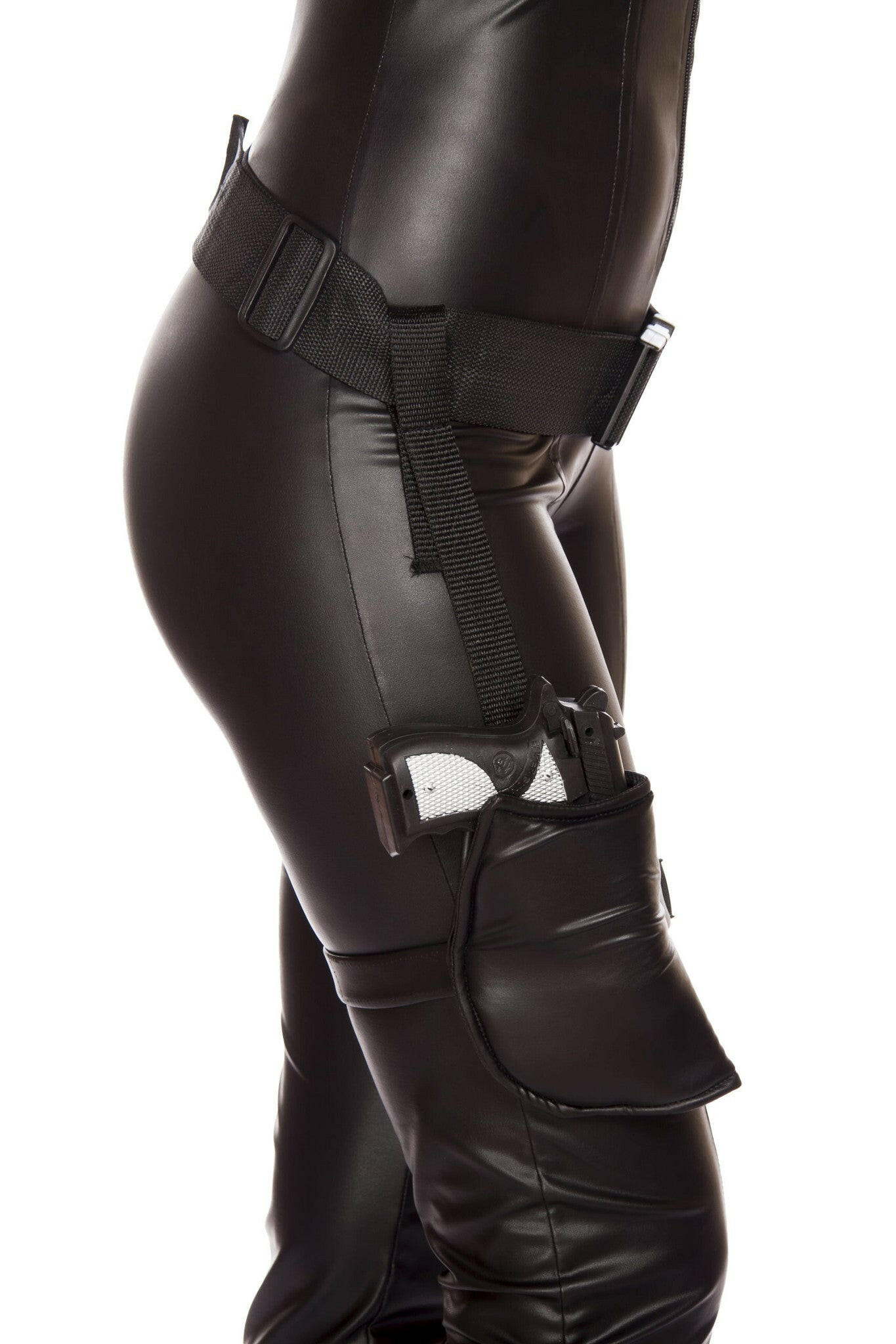 Roma Leg Holster with Connected Belt - Costume Accessory.