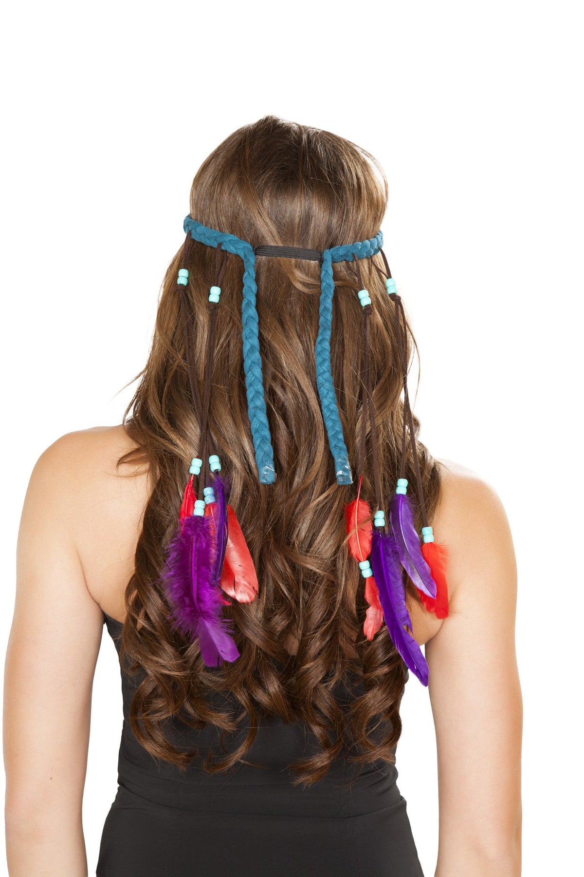 Turquoise Indian Headband  - Costume Accessory-Roma Costume