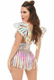 Silver Holo Large Butterfly Wing Body Harness-Daisy Corsets