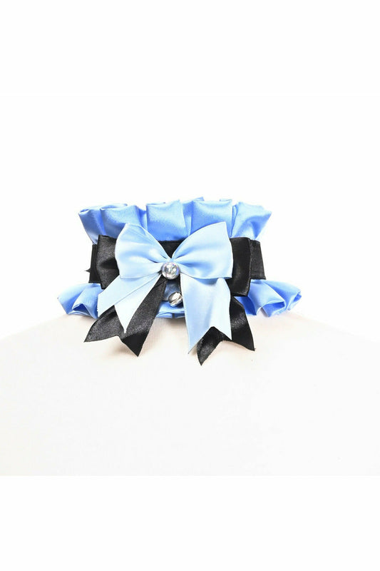 Kitten Collection Blue/Black Choker.