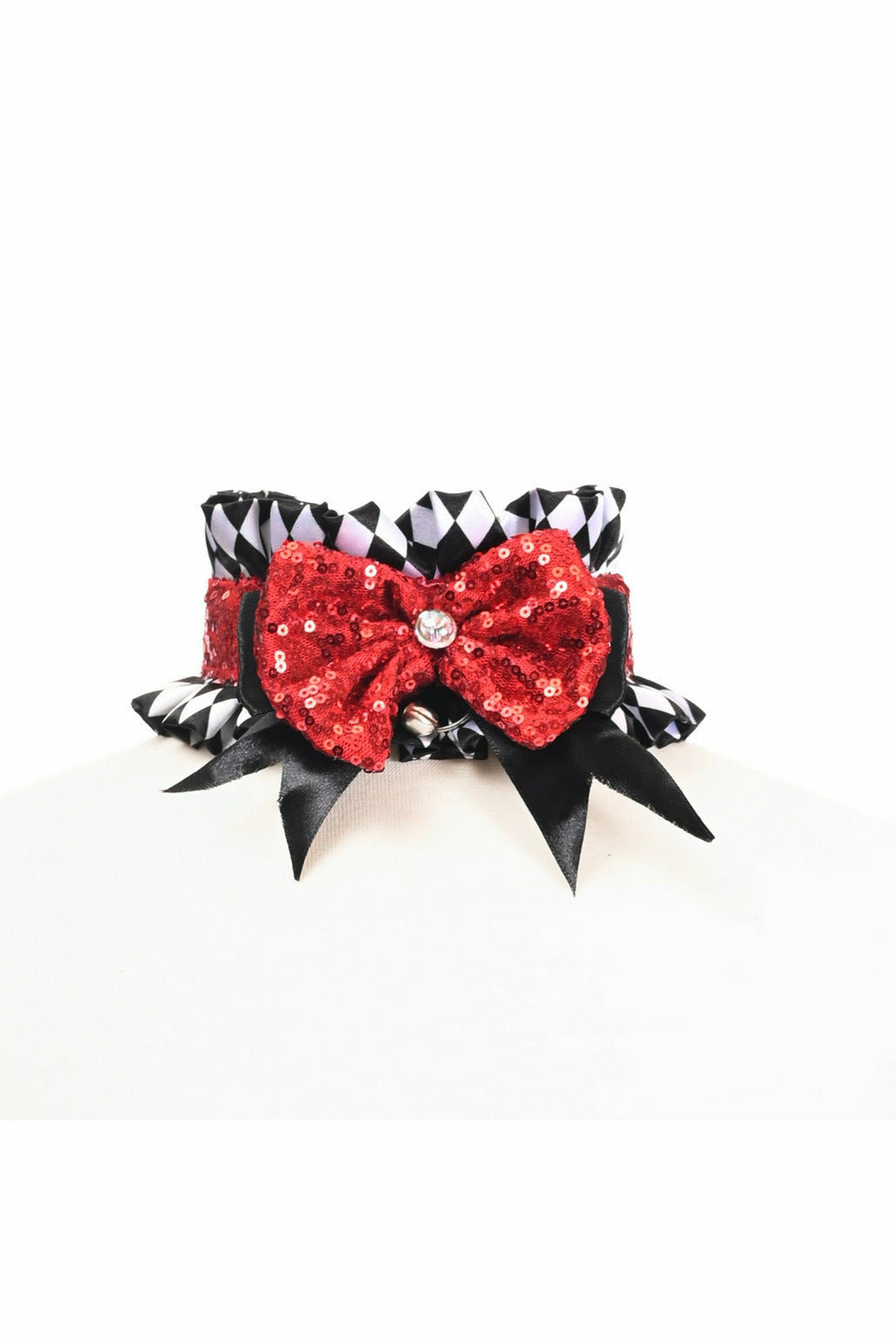 Kitten Collection Diamond Print Choker.
