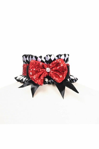 Kitten Collection Diamond Print Choker.