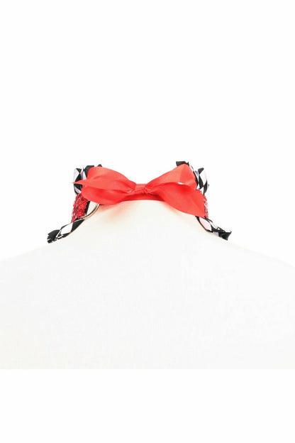 Kitten Collection Diamond Print Choker.