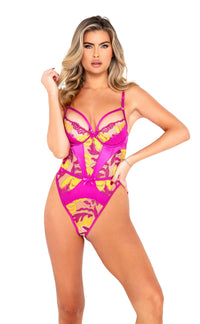 Orchid & Mango Embroidered Teddy Roma Confidential-Roma Costume
