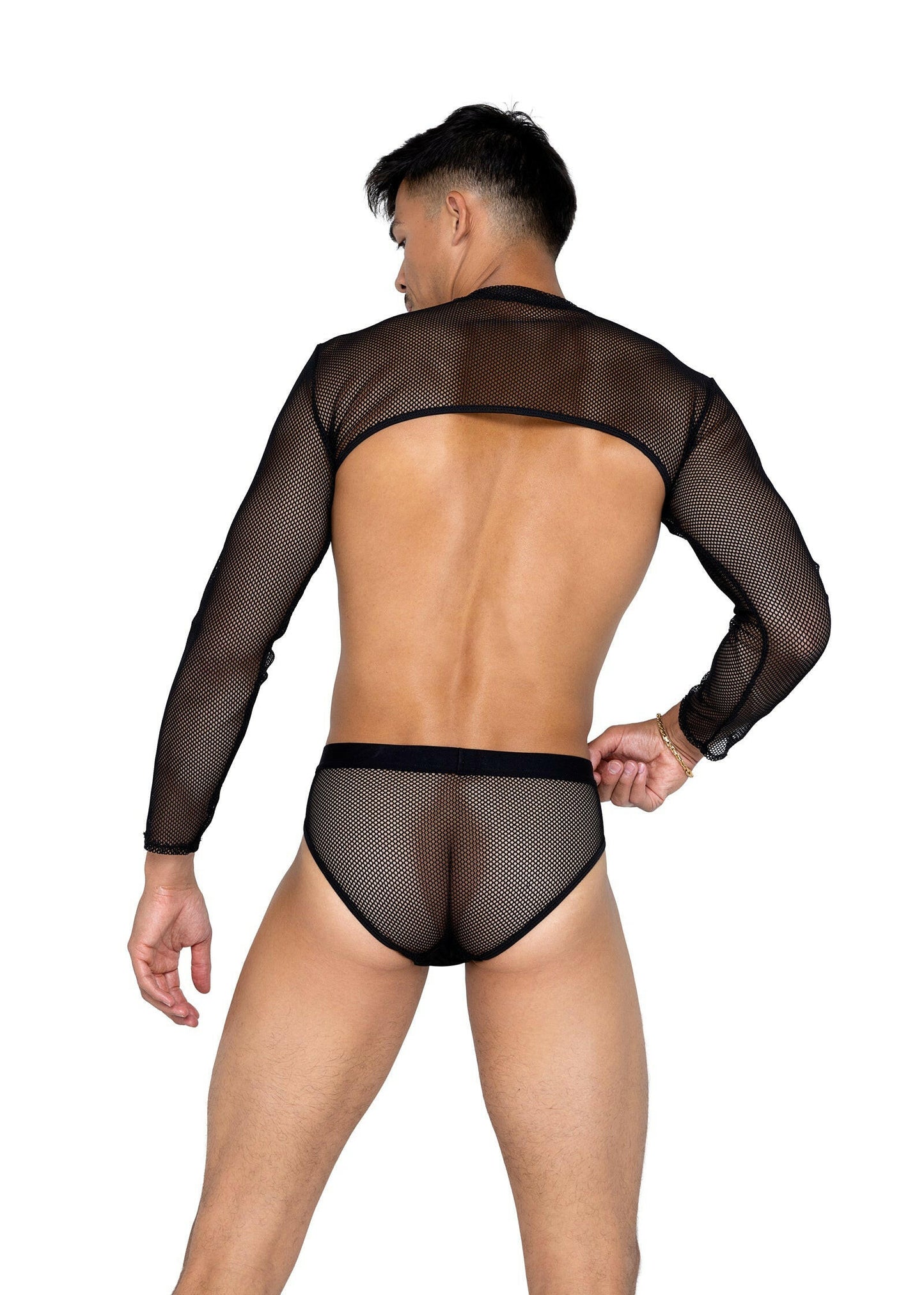 Roma Mens X-Posed Crop Top Roma Confidential.