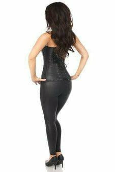 Lavish Black Brocade Corset.