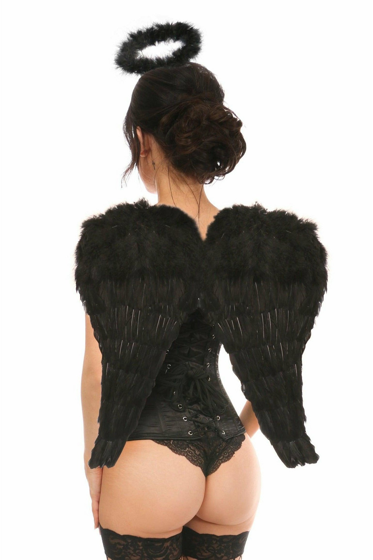 Lavish 3 PC Sexy Midnight Angel Corset Costume-Daisy Corsets