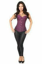 Lavish Plum Brocade Corset.
