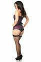 Lavish Plum Brocade Corset.