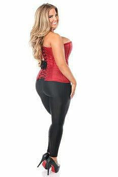 Lavish Wine Brocade Corset.