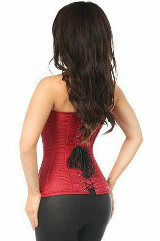 Lavish Wine Brocade Corset.