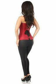 Lavish Wine Brocade Corset.