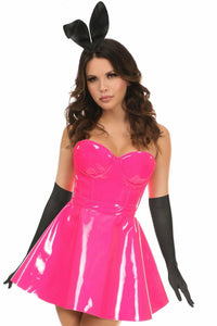 Lavish 5 PC Pink Patent Bunny Corset Costume-Daisy Corsets