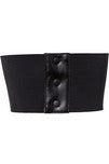 Lavish Black w/Black Lace Overlay Corset Belt Cincher-Daisy Corsets