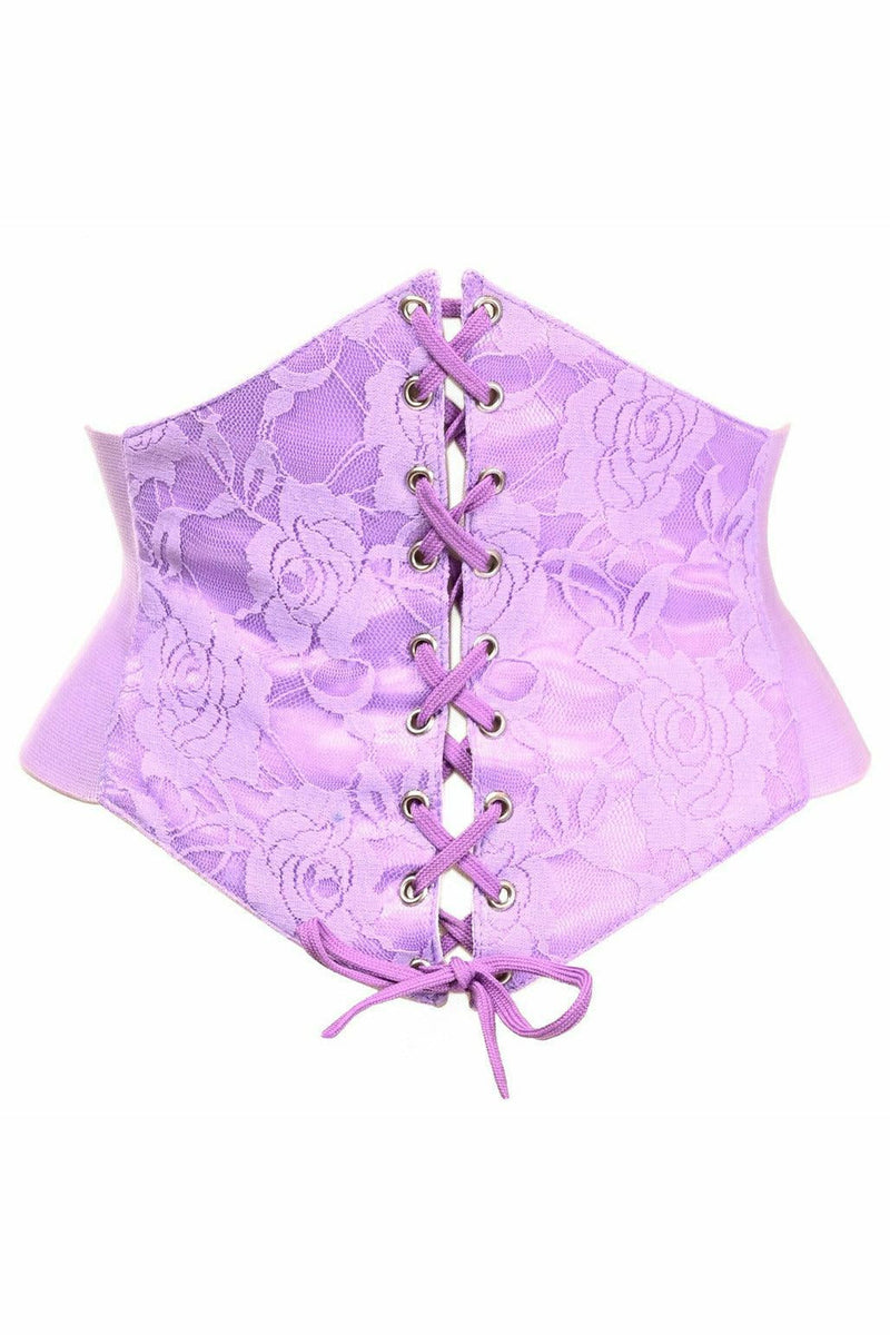 Lavish Lt Purple Lace Corset Belt Cincher-Daisy Corsets