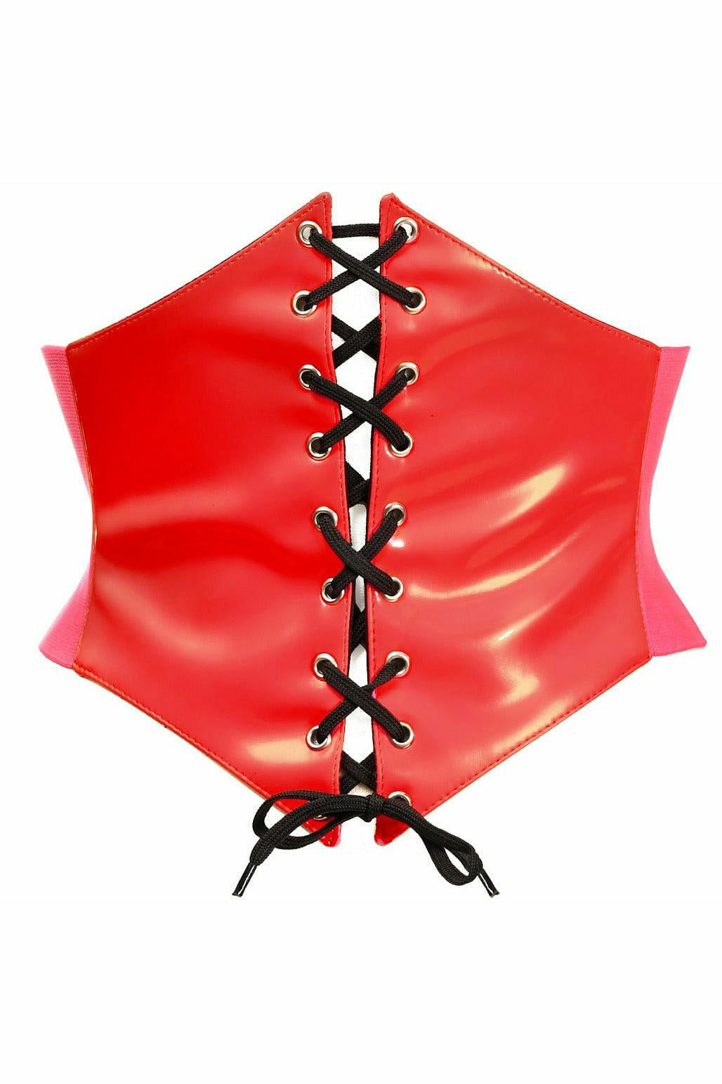 Lavish Red Patent Corset Belt Cincher.