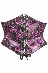 Lavish Purple Gothic Lace-Up Corset Belt Cincher-Daisy Corsets