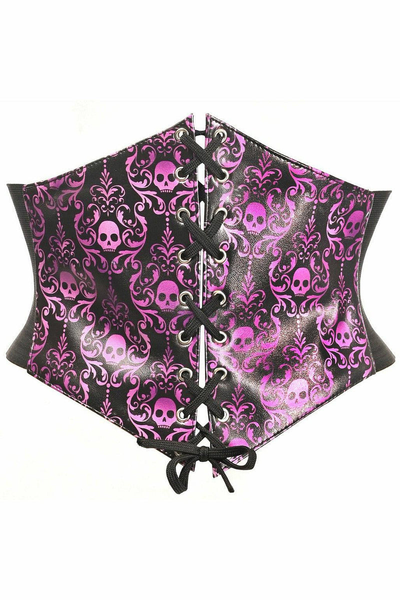 Lavish Purple Gothic Lace-Up Corset Belt Cincher-Daisy Corsets