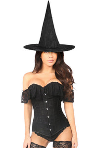 Lavish 3 PC Premium Lace Witch Corset Costume-Daisy Corsets