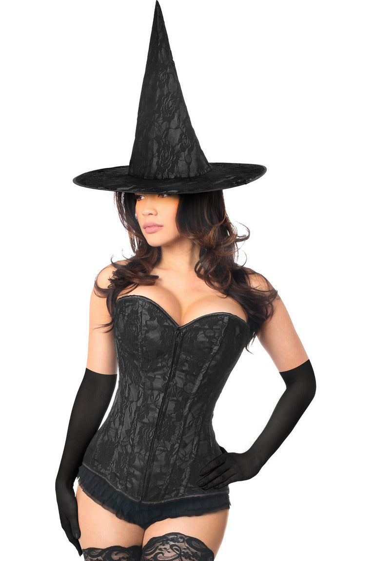 Lavish 3 PC Midnight Witch Corset Costume.