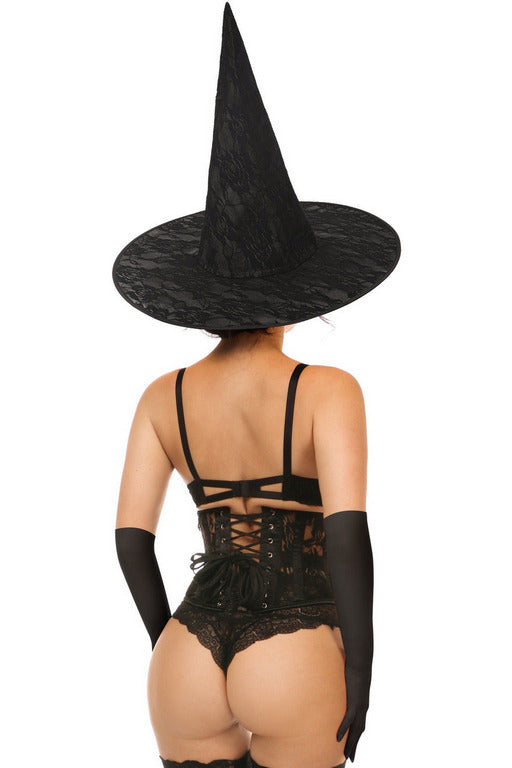 Lavish 3 PC Daring Witch Corset Costume.