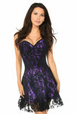 Lavish Purple Lace Corset Dress-Daisy Corsets