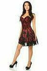 Lavish Red Lace Corset Dress.